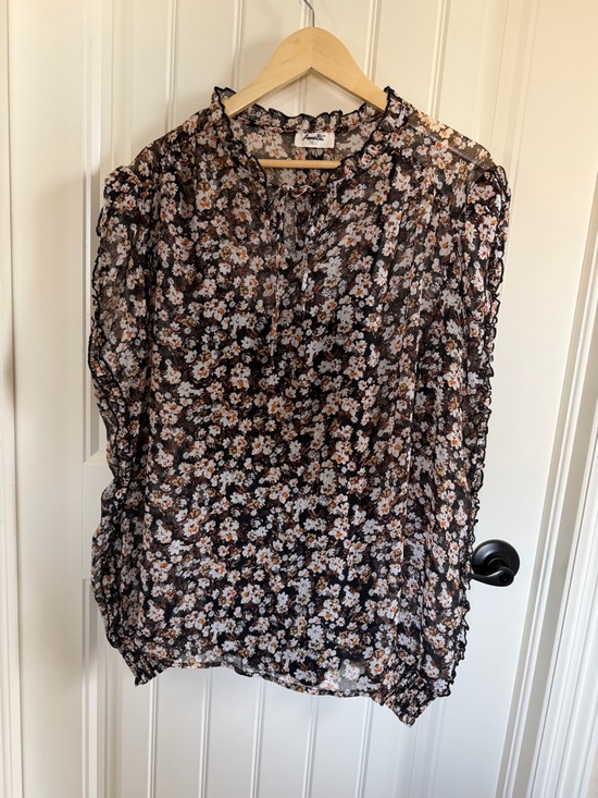 Amalli Talli Tops - Poppy puff sleave tall blouse by Amalli Talli